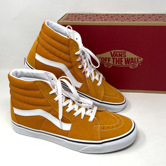 💖MEGA SALE💖Vans Sk8 Hi Man's Skateboarding Orange Suede Canvas VN0A5KRH8ED - Picture 10 of 11
